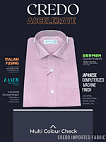 light pink formal half sleves shirt