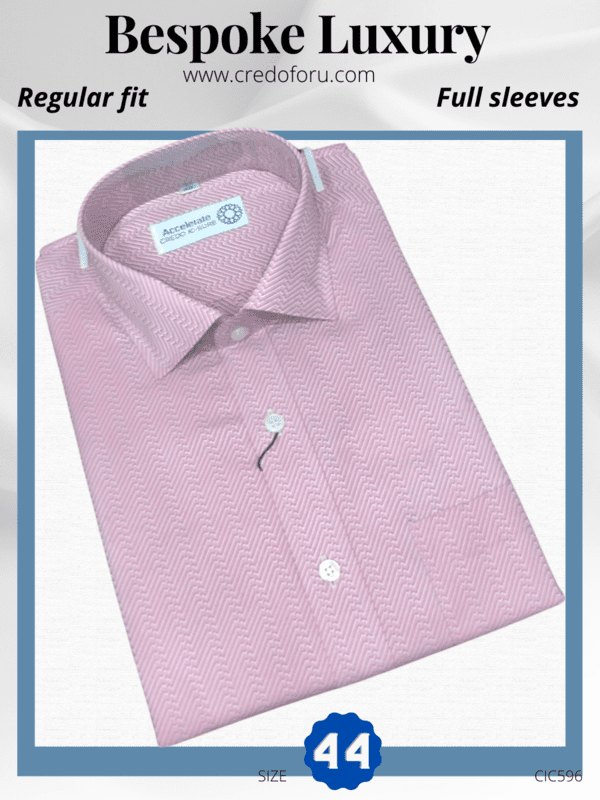 light pink formal half sleves shirt