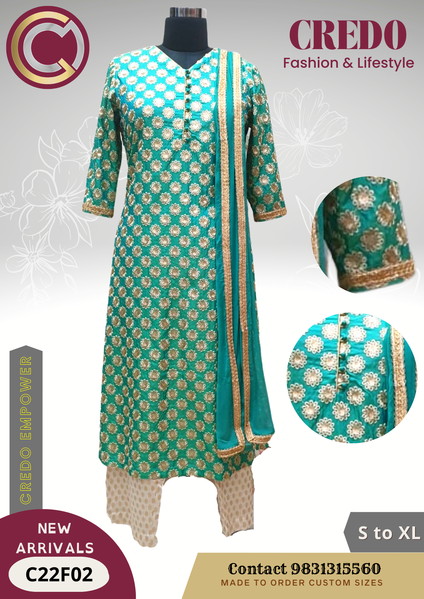 Green kurti (C22-F02)