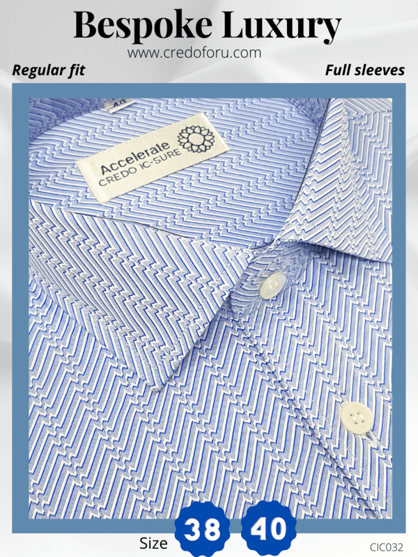 White & Blue Formal Shirt