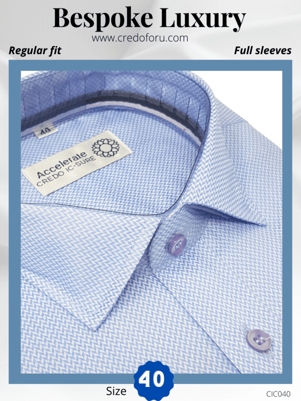 Light Blue & White Formal Shirt