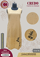 Beige khadi cotton kurti