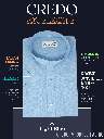 Credo Light Blue Half Sleeves Formal Shirt_1.jpg