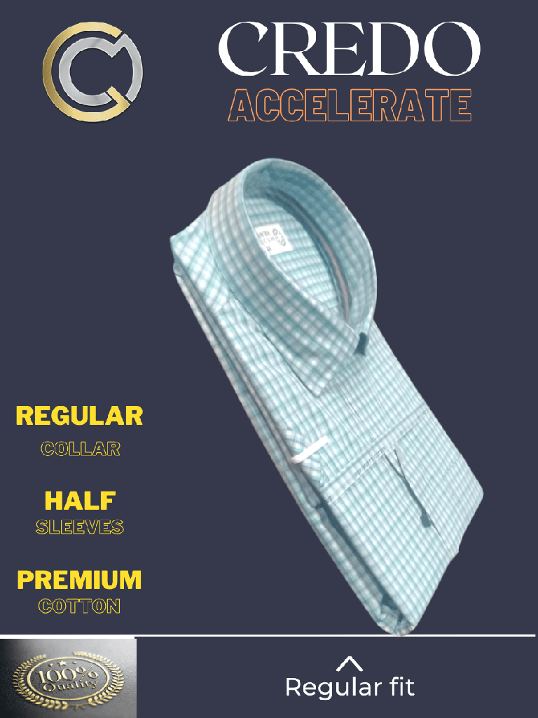 Dual checked half sleeves formal shirt_2.jpg