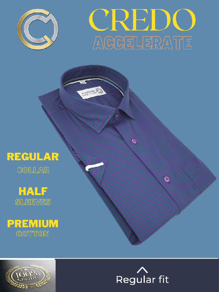 Green &amp; Magenta Stripe Formal Shirt_2.jpg