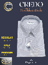 Gray colour half sleeves formal shirt_1.jpg