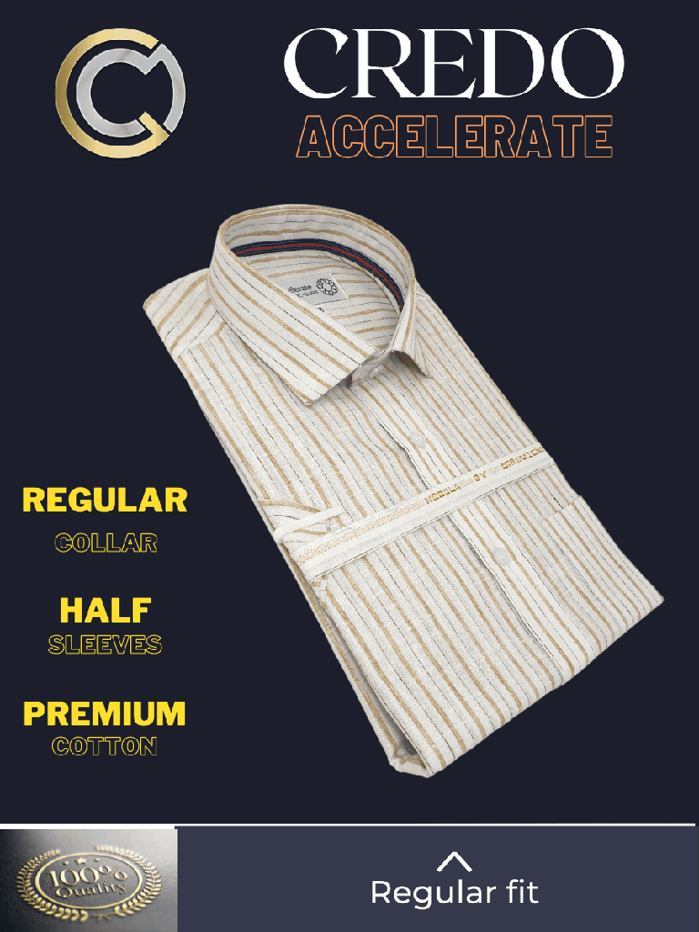 Graviera Fabric Beige Stripe on White Formal Shirt_2.jpg