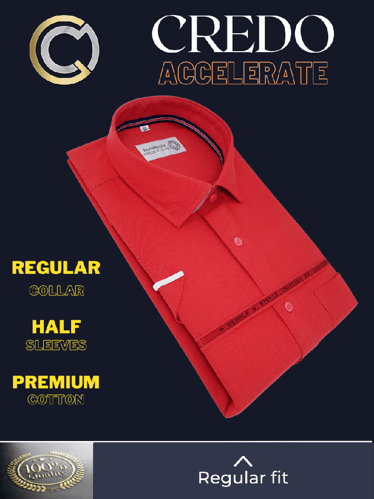 Graviera Fabric Tomato Red Formal Shirt_2.jpg