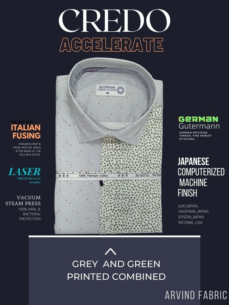 Green and grey printed combined full sleeve shirt 785_1.jpg