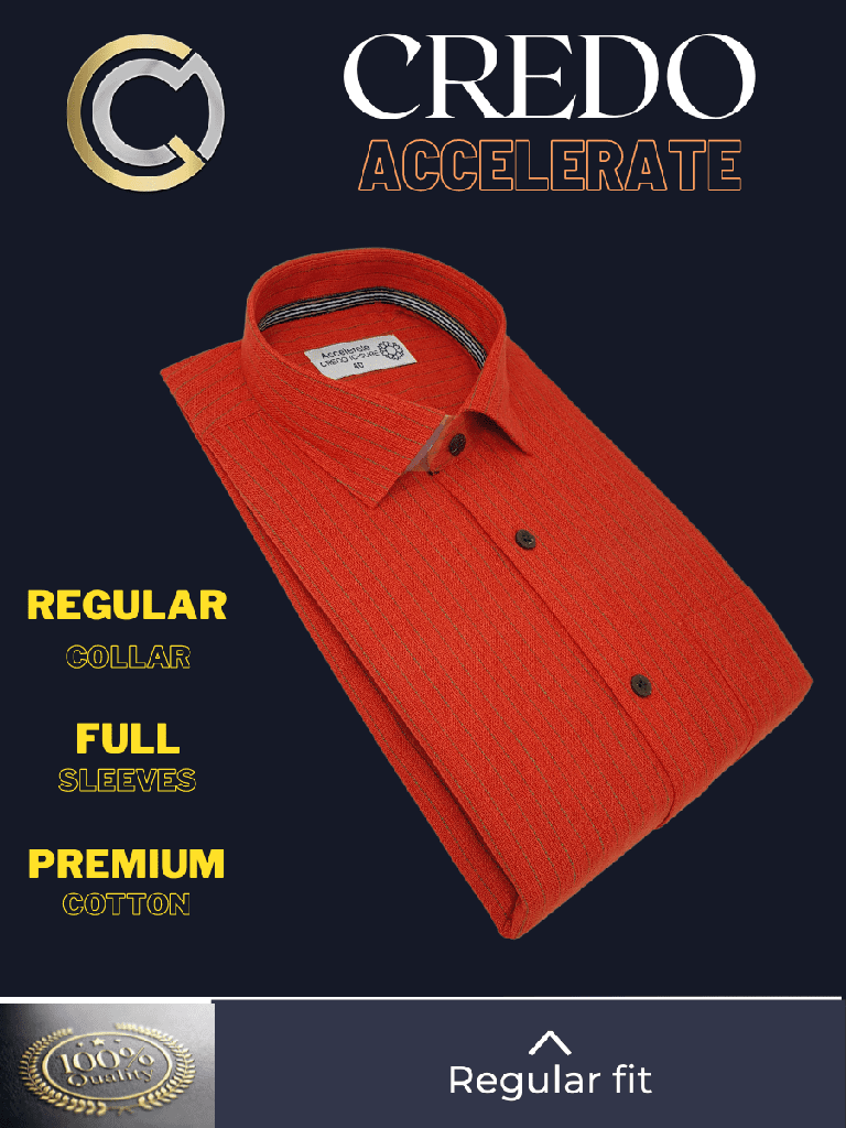 Green Stripe, Orange Formal Shirt_2.jpg