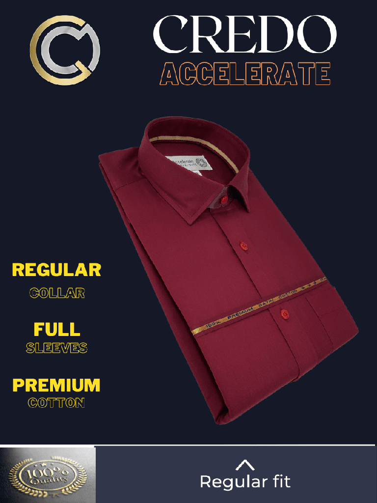 Italian fabric Maroon Formal Shirt_2.jpg
