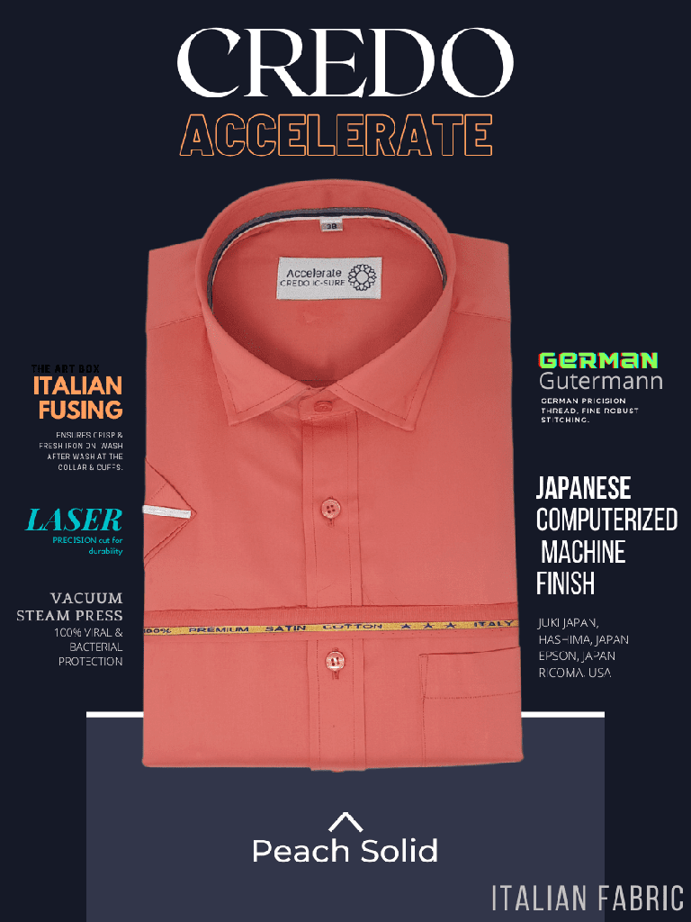 Italian fabric Peach Formal Half Shirt_1.jpg