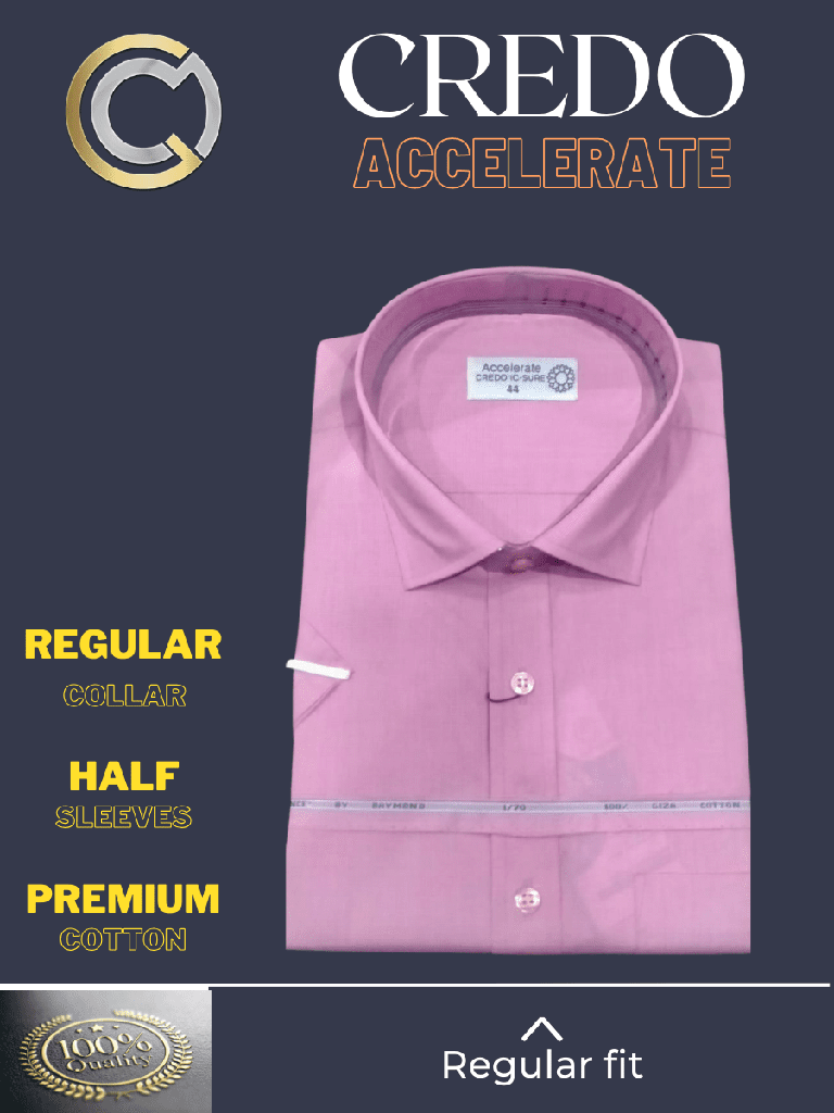 Men deep pink half sleeve formal shirt_2.jpg