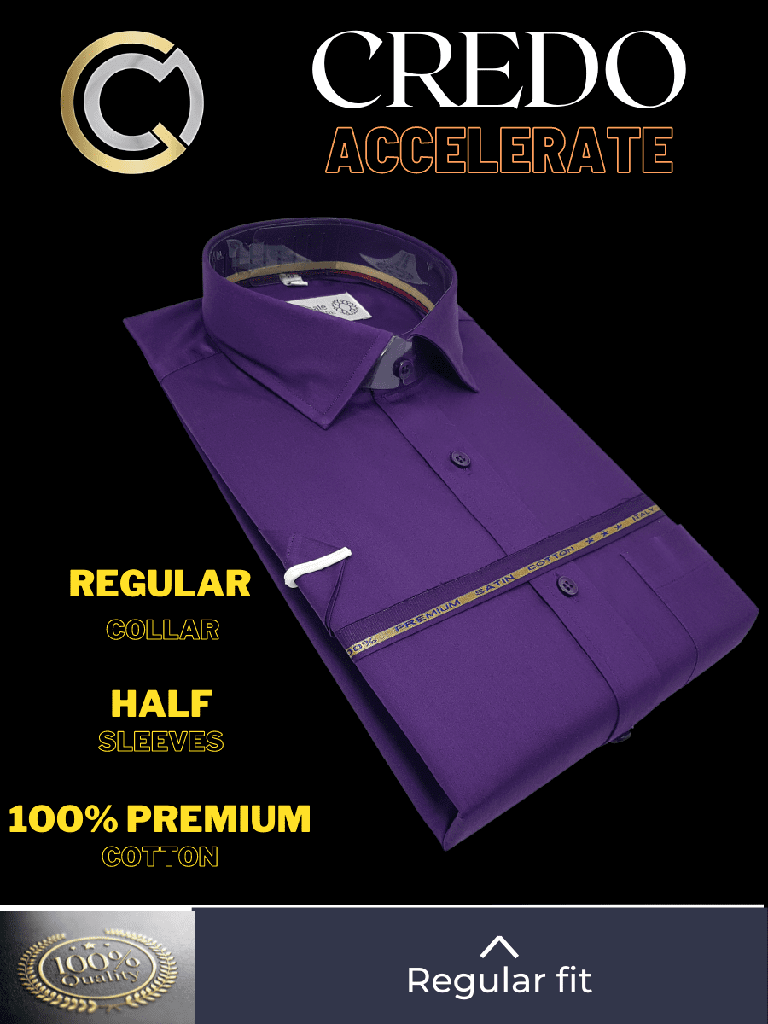 Mauve Solid Half Sleeves Formal Shirt_2.jpg