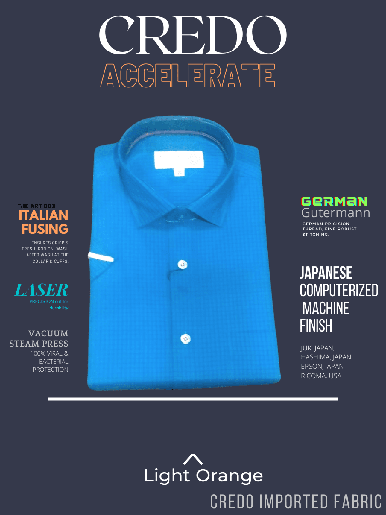 Men blue half sleeves formal shirt_1.jpg