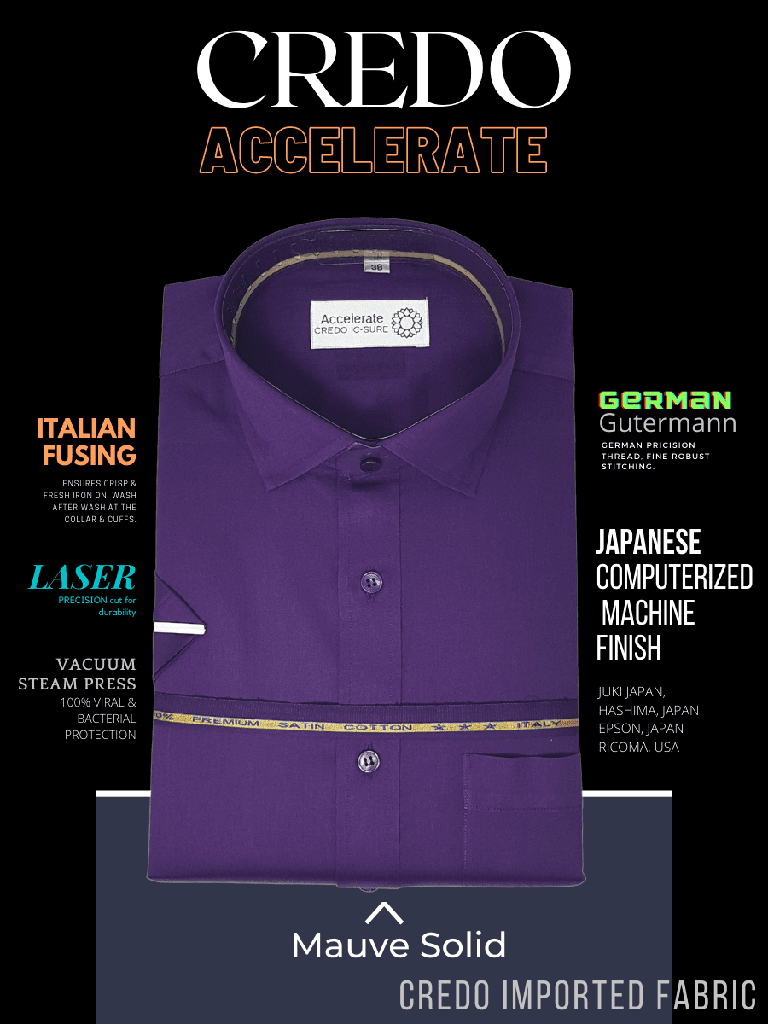 Mauve Solid Half Sleeves Formal Shirt_1.jpg