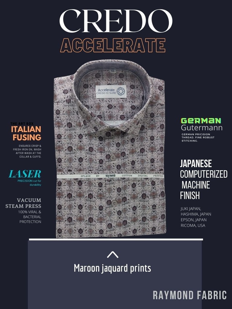 Maroon jacquard printed raymond shirt(888)_1.jpg
