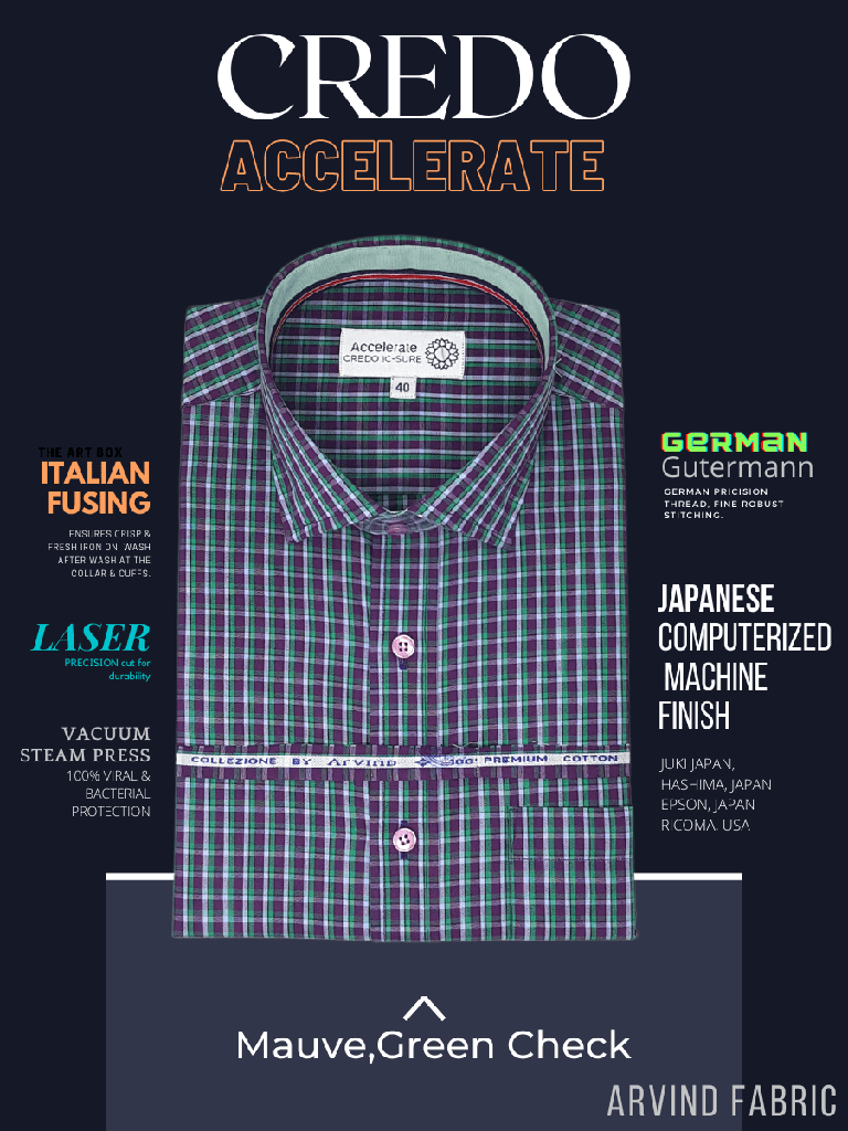 Mauve Green Check Formal Shirt_1.jpg