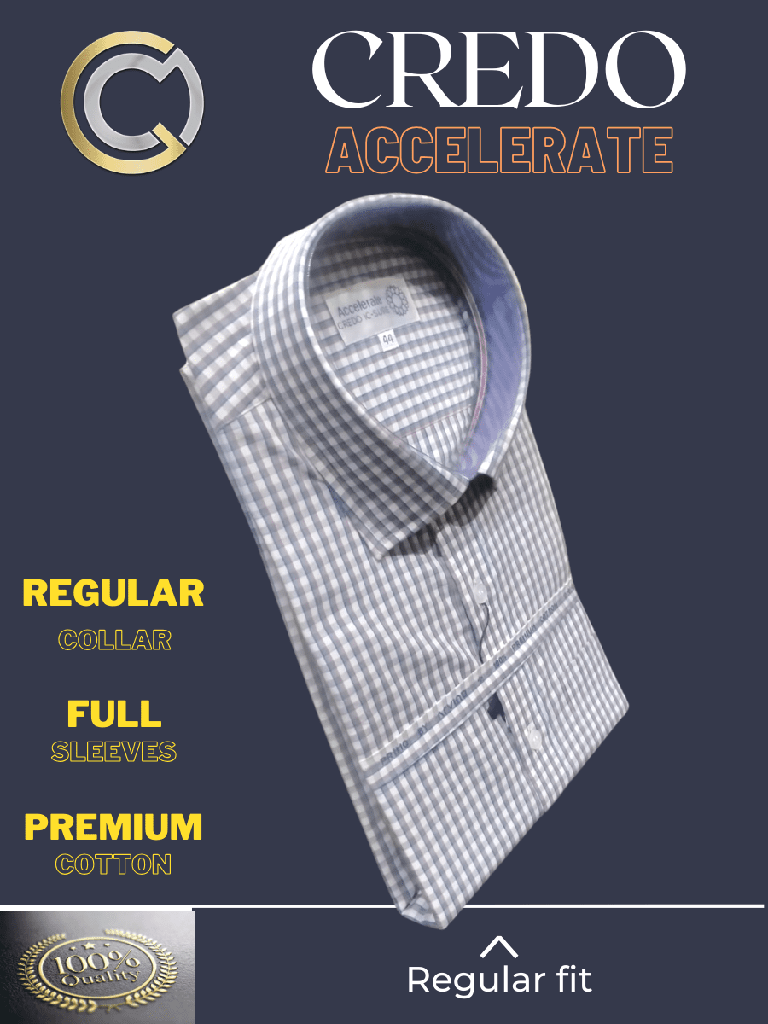 Men checked full sleeves formal shirt_2.jpg