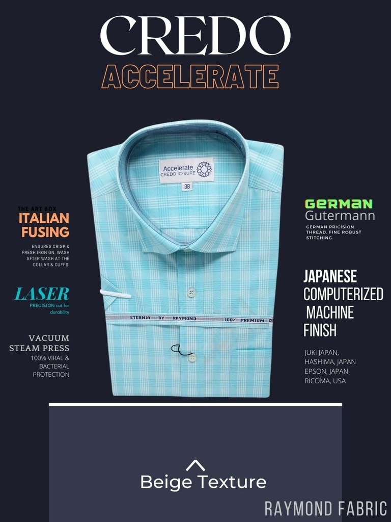 Men light sky blue checked half sleeves formal shirt_1.jpg