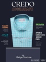 Men light sky blue checked half sleeves formal shirt_1.jpg