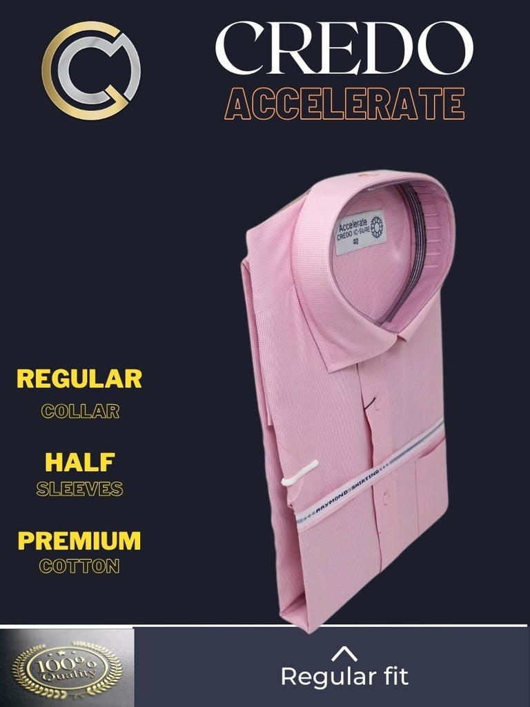 Men half sleeves pink color formal shirt_2.jpg