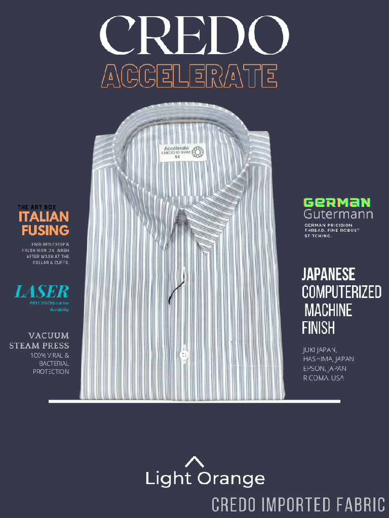 Men grey colour with white striped full sleeves formal shirt_1.jpg
