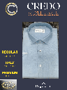 Men half sleeves gray colour formal shirt_2.jpg