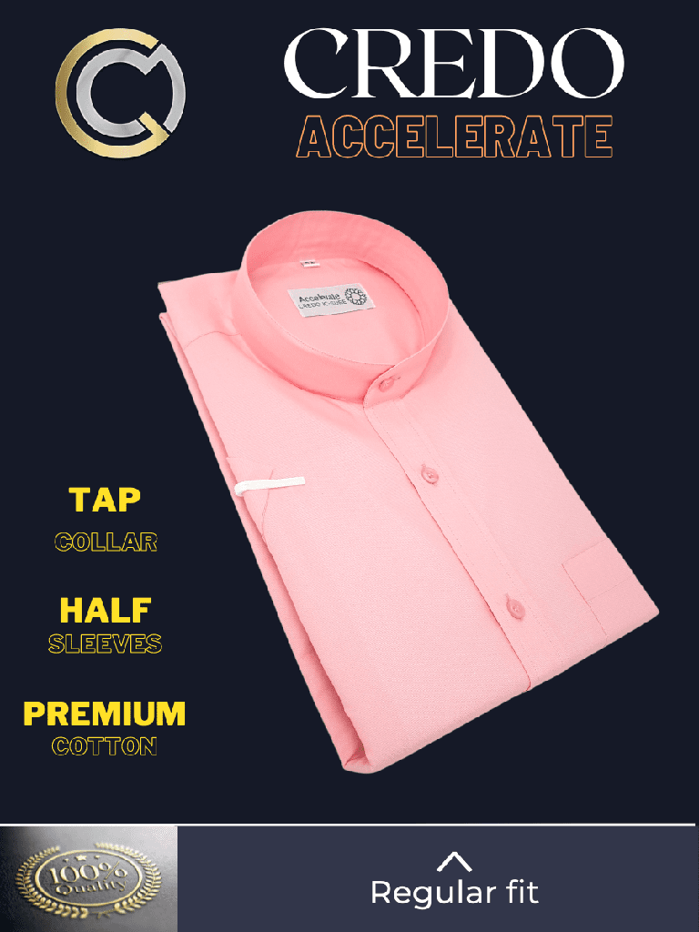 Pink Solid Half Sleeve Formal Shirt_2.jpg