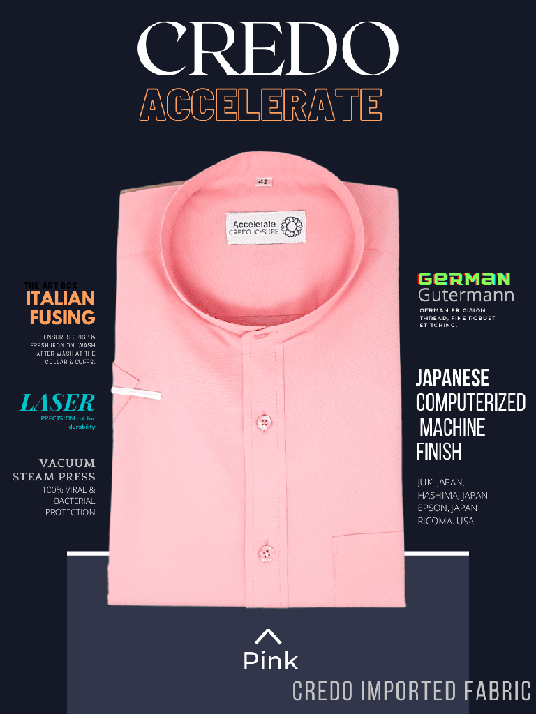 Pink Solid Half Sleeve Formal Shirt_1.jpg