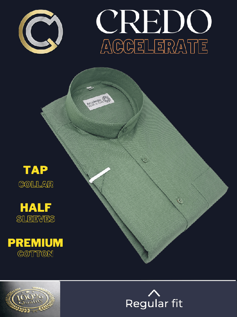 Pista Green Half Sleeve Kurta_2.jpg