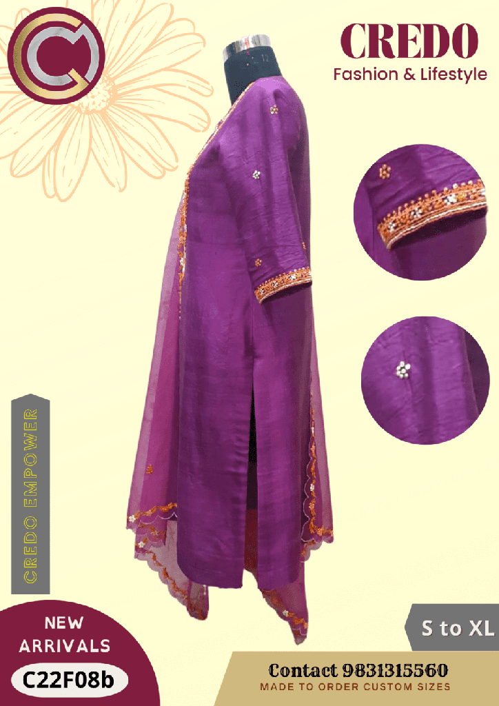 Purple Kurti and Dupatta Set with Embroidery work_2.jpg