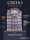 Purple yellow and white checkd Raymond shirt(894)_1.jpg