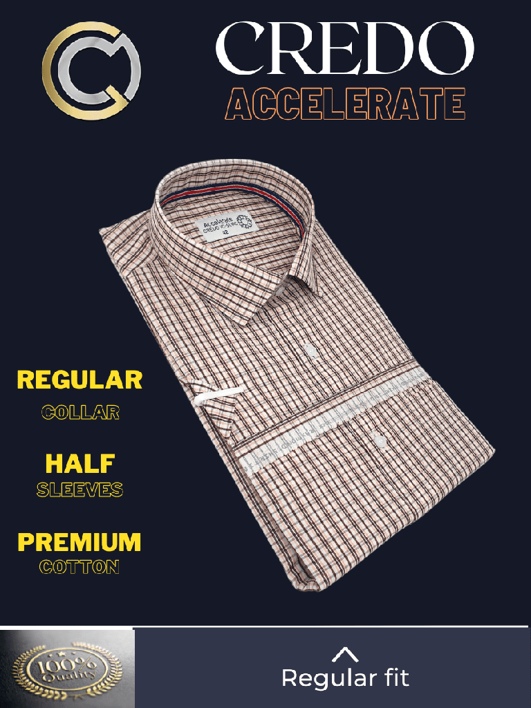 Raymond Fabric Brown Check on White Formal Shirt_2.jpg