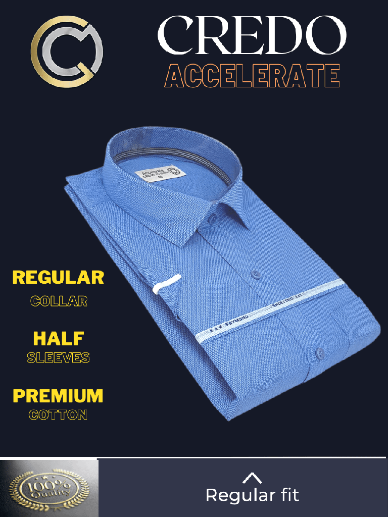 Raymond Fabric Blue Formal Shirt_2.jpg