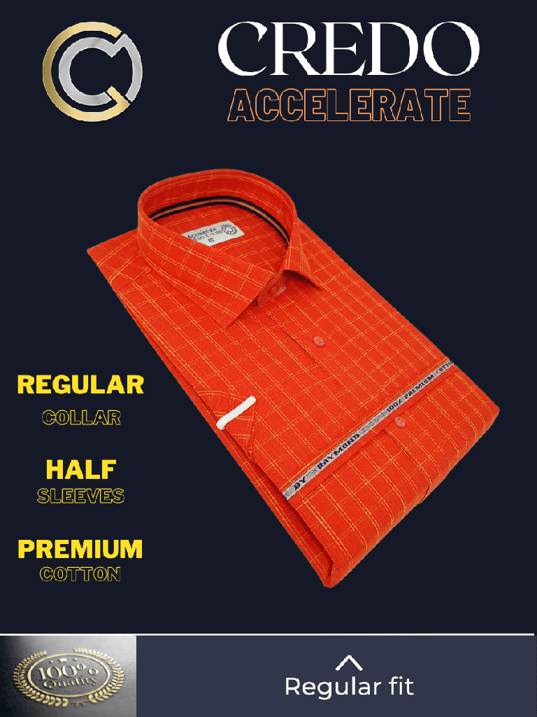 Raymond Fabric Orange Formal Shirt_2.jpg
