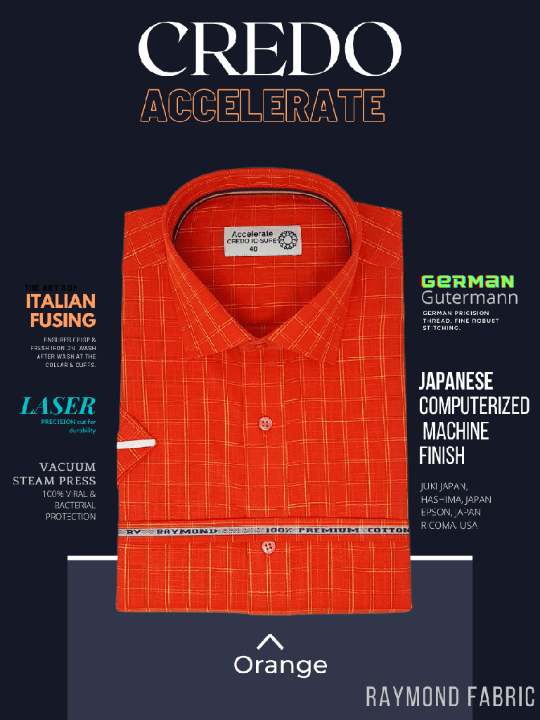 Raymond Fabric Orange Formal Shirt_1.jpg