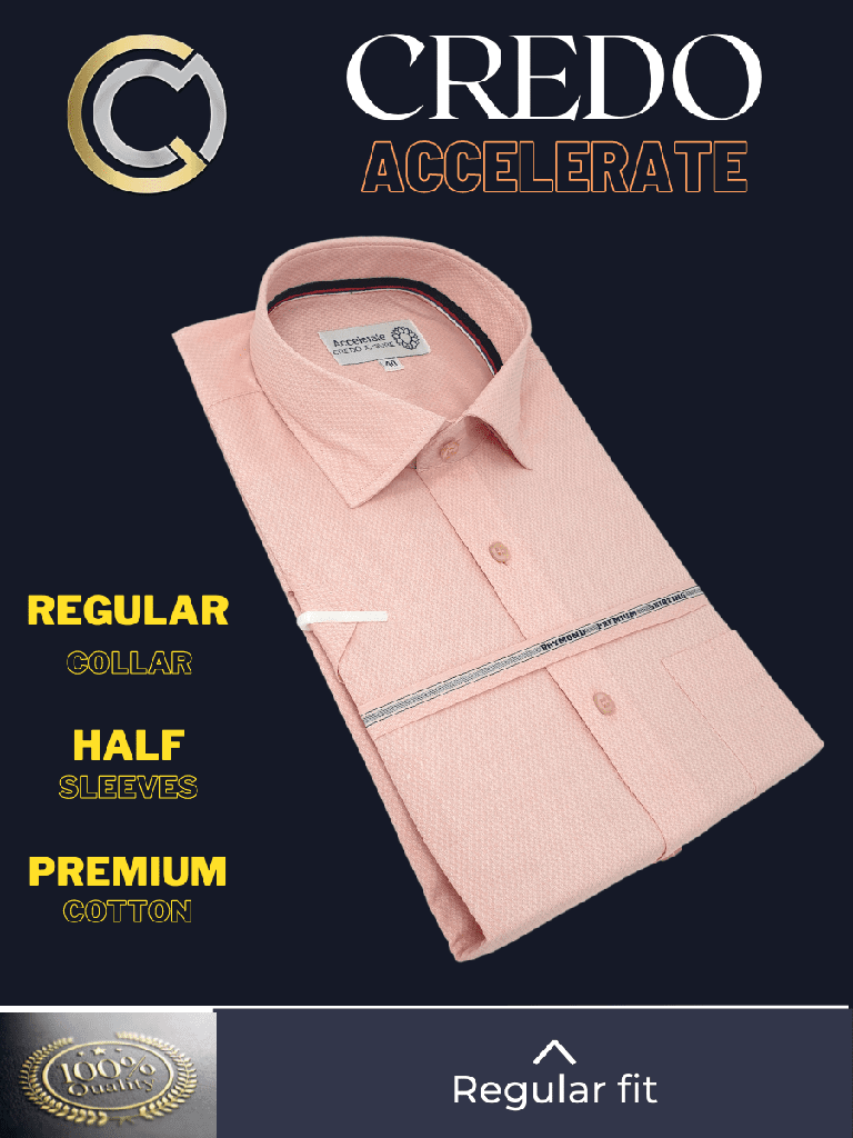 Raymond Fabric Pink Half Sleeves Texture Formal Shirt_2.jpg