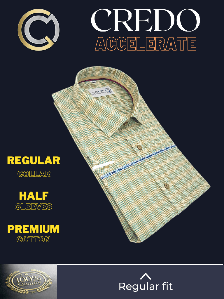 Raymond Green Brown Check Formal Shirt_2.jpg
