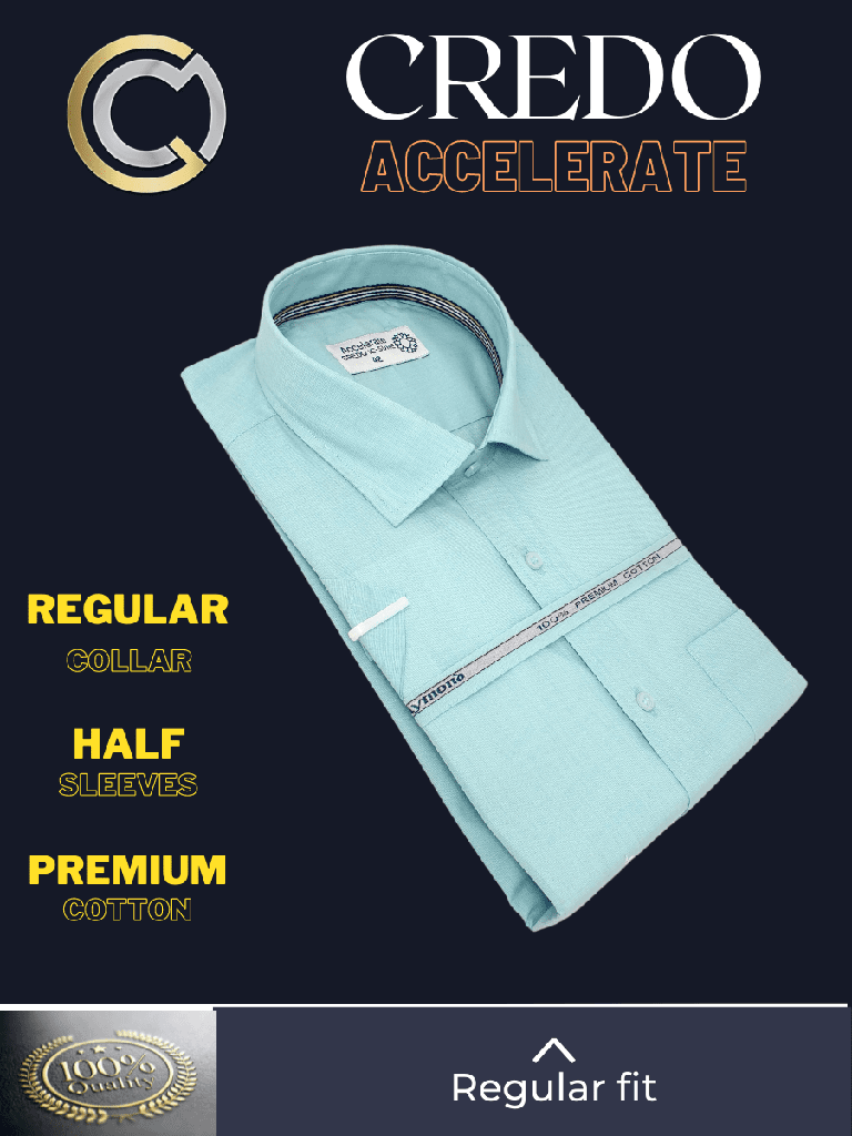 Raymond Fabric Turquoise Colour Formal Shirt_2.jpg