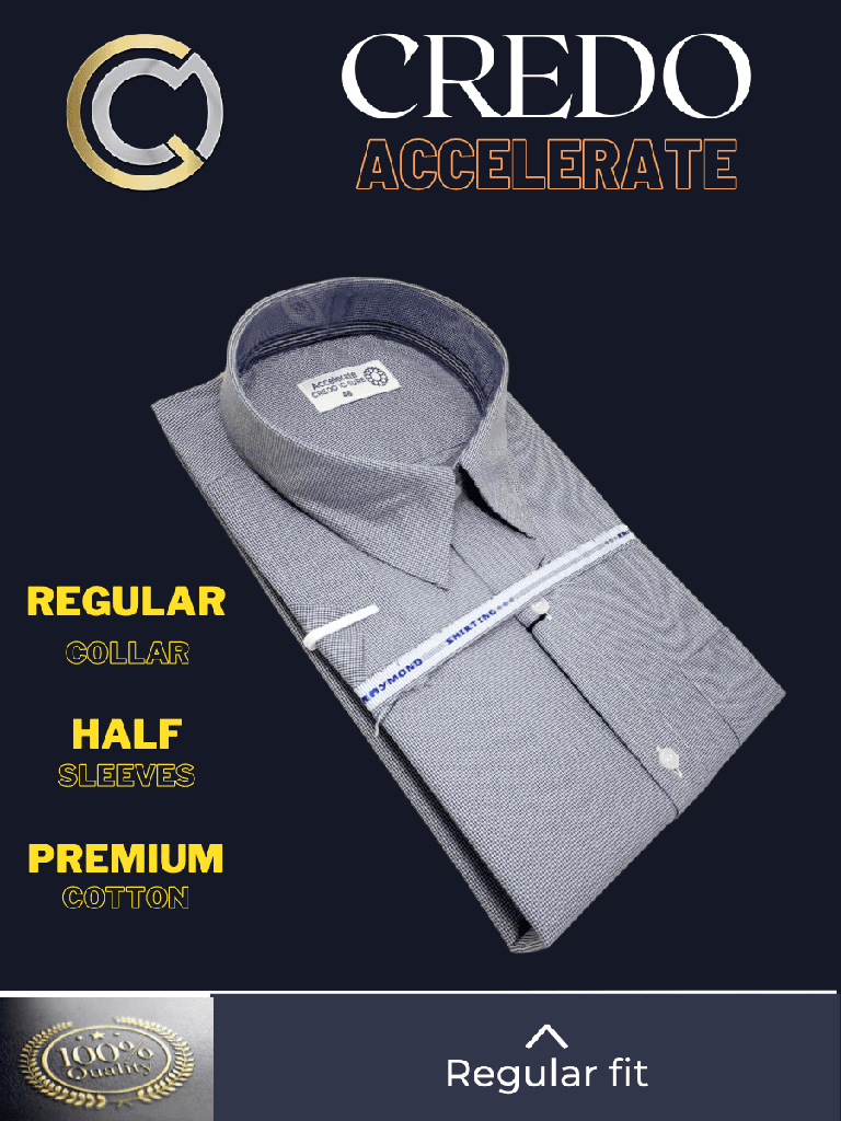 Raymond Fabric White Black Check Half sleeve Formal Shirt(581)_2.jpg