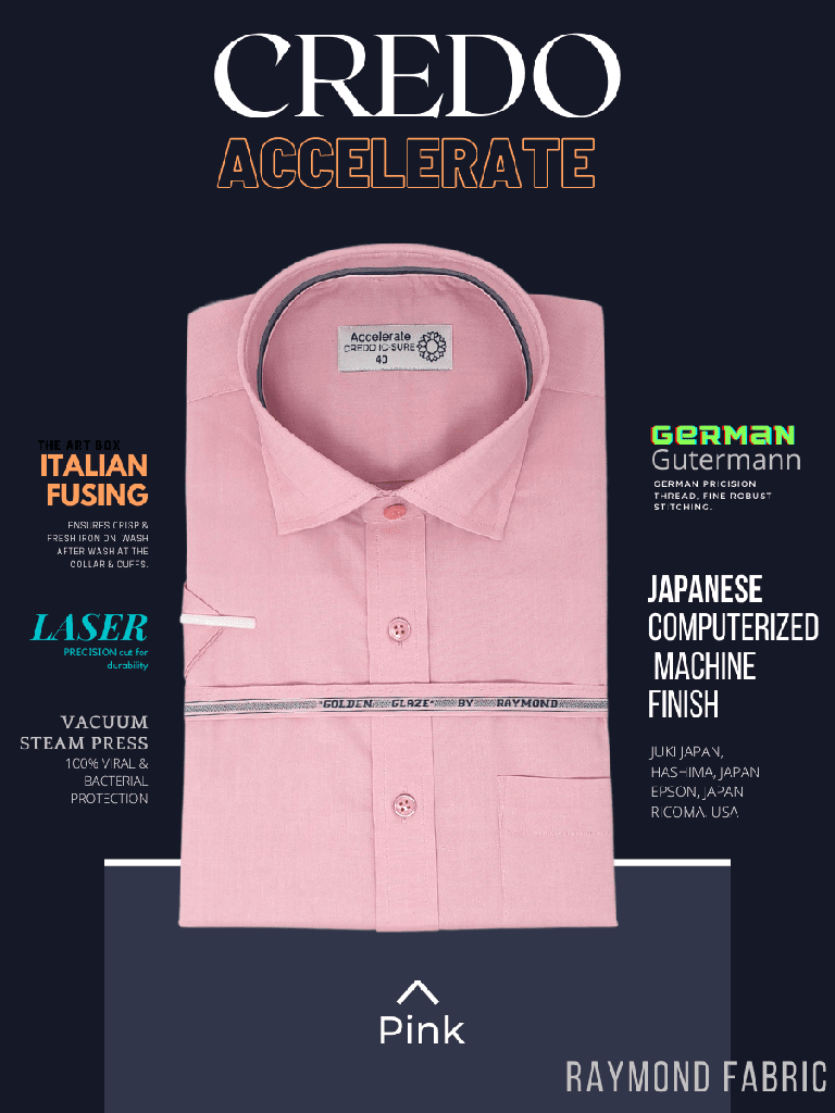 Raymond fabric Pink Half Sleeve Formal Shirt(552)_1.jpg