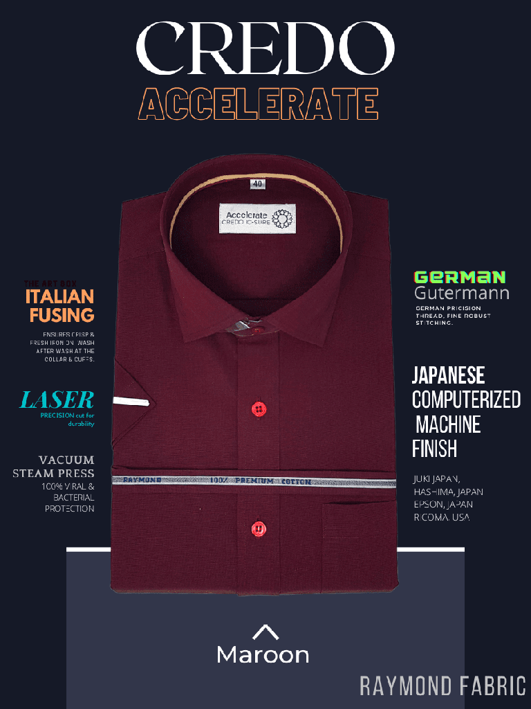Raymond fabric Maroon Formal Shirt_1.jpg