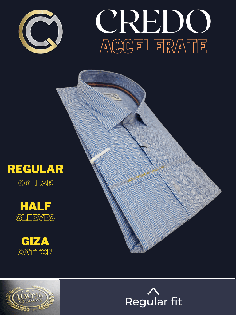 Raymonds Sky Blue White Check Half Sleeve Shirt(654)_2.jpg