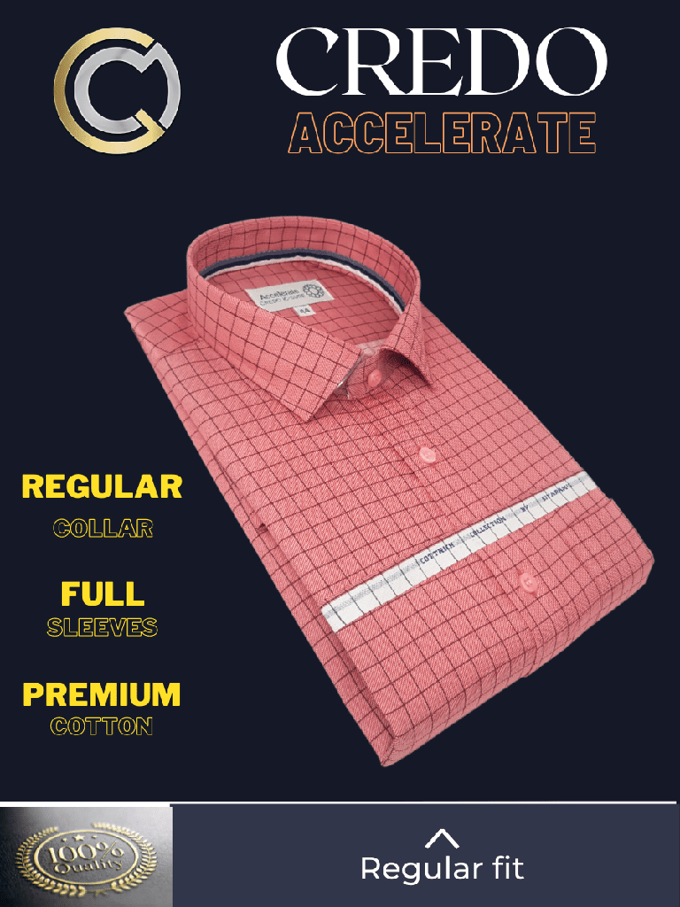 Siyaram Fabric Black Check on Peach Shirt_2.jpg