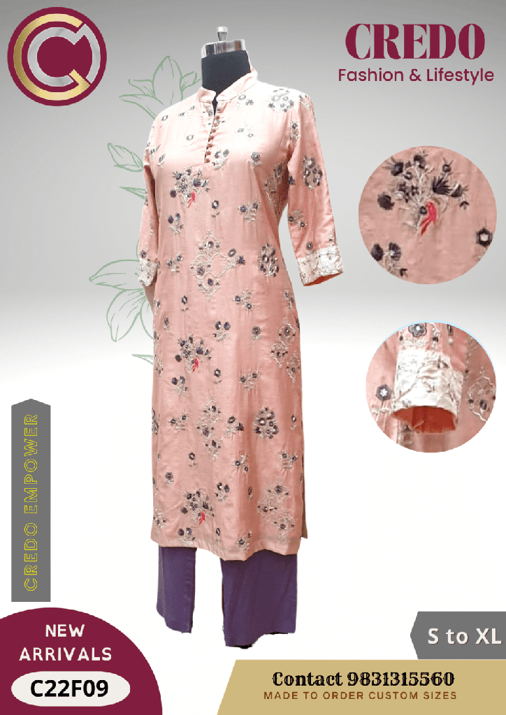 Salmon Kurti with plazo set_1.jpg