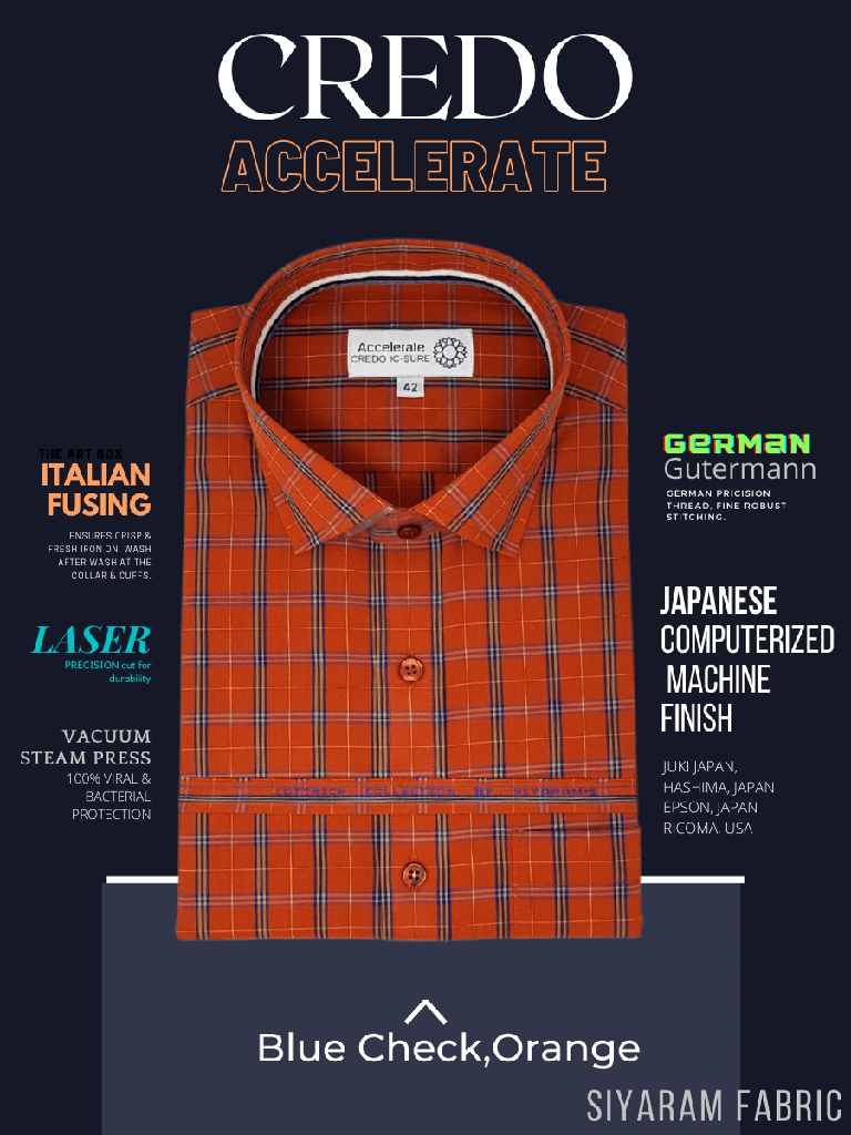 Siyaram Fabric Blue check On Orange_1.jpg