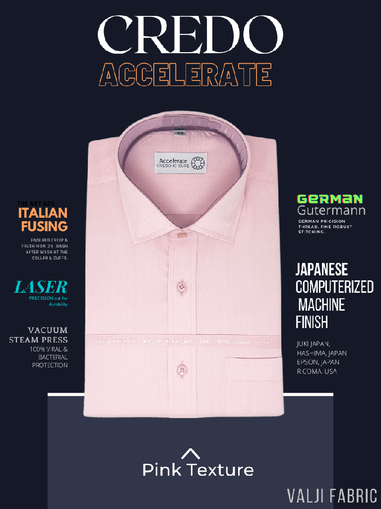 Valji Fabric Pink Texture Formal Shirt_1.jpg