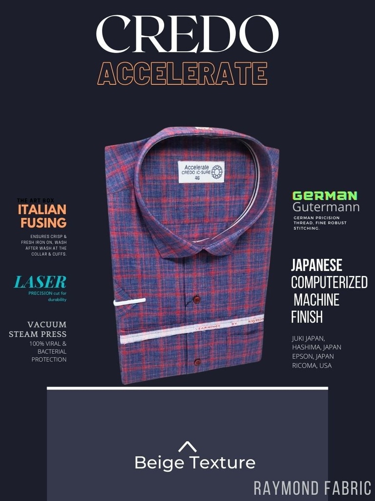 men half sleeves red checked formal shirt (301)_1.jpg