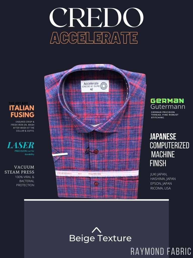 red checked blue half sleeves shirt_1.jpg